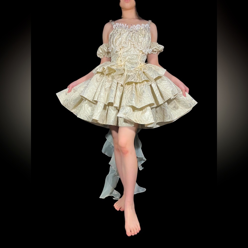 Jacquard Pattern Princess Dress - Picture 5 of 5